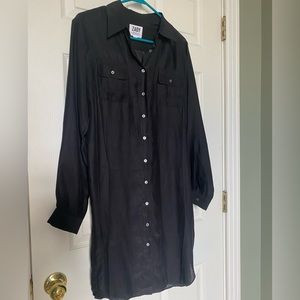 ZADY 100% Organic Silk Button-Up Dress - M